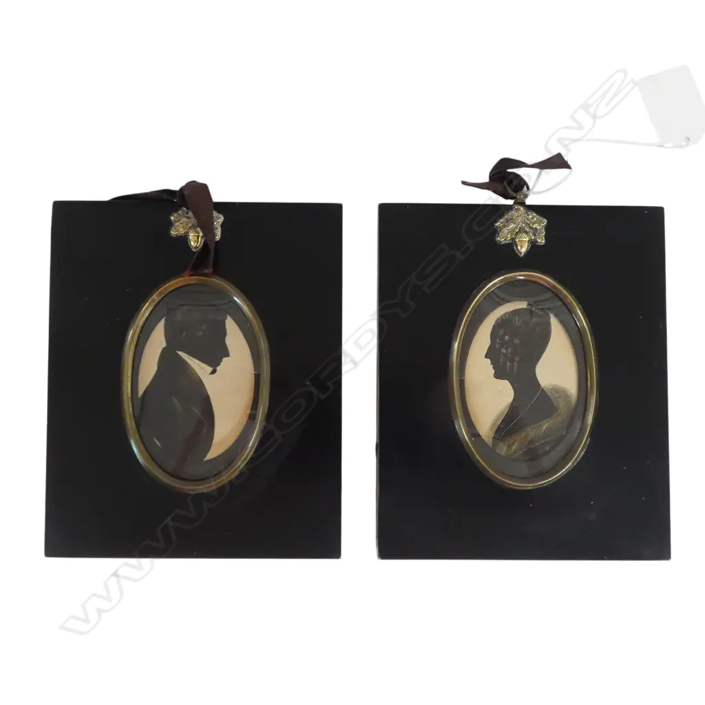 PR ANTIQUE SILHOUETTE PORTRAITS 150x120mm Image 1++