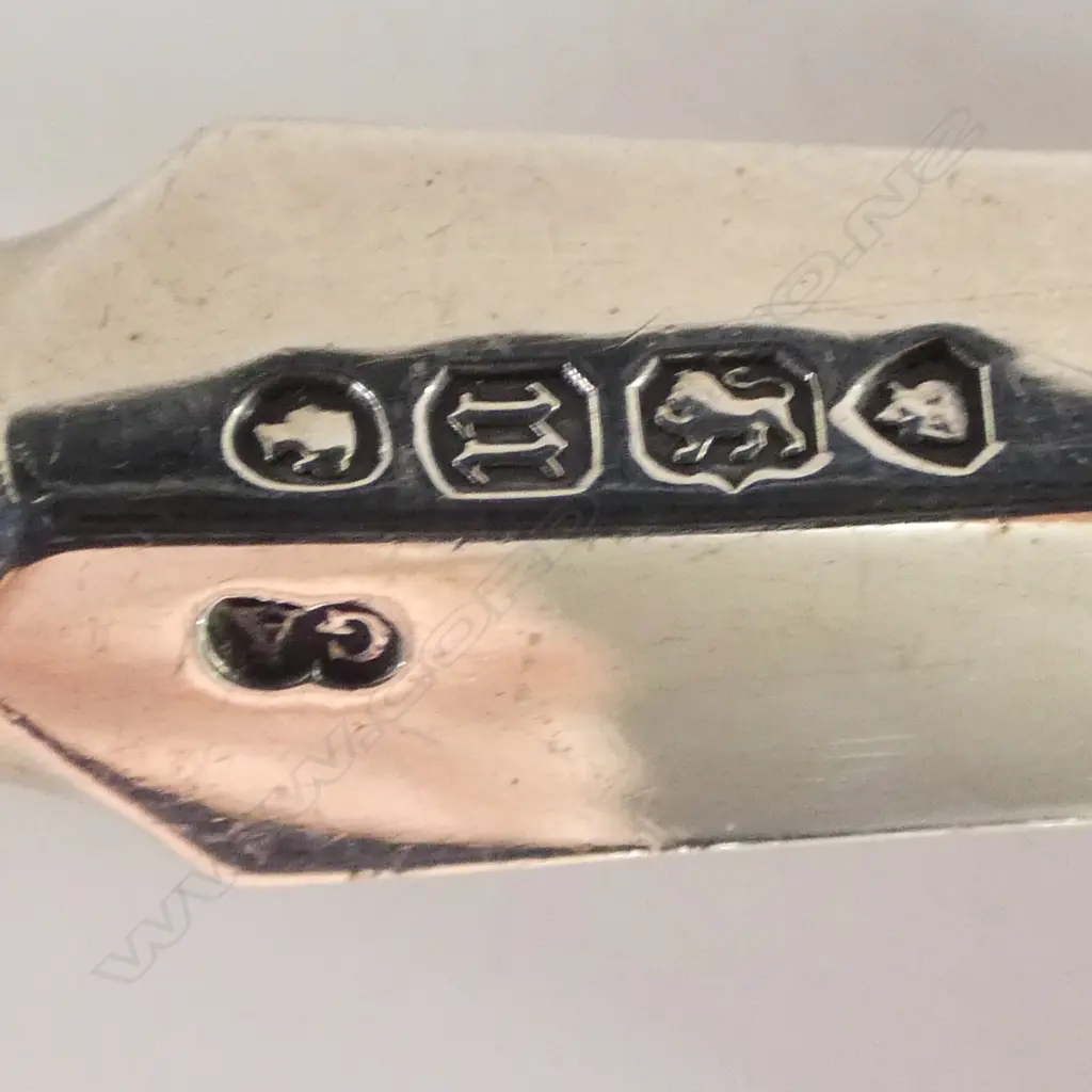 STG SILVER FISH SERVERS, GEORGE WILLIAM ADAMS, LONDON 1867/68 358gms, WEIGHTED L.325mm Image 1++