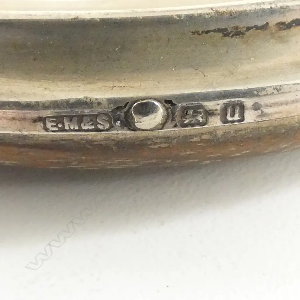 3 PCES STG SILVER; VASE H.110mm, PHOTO FRAME 105mm dia, PHOTO ALBUM 55x85mm VASE WITH FAULTS Image 1++