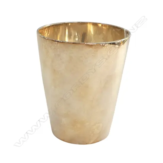 STG SILVER CUP, MARKS WORN H.100mm, 131gms