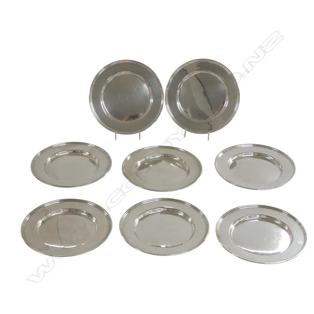 8 STIEFF STG SILVER SIDE PLATES 155mm dia 687gms Image 1++