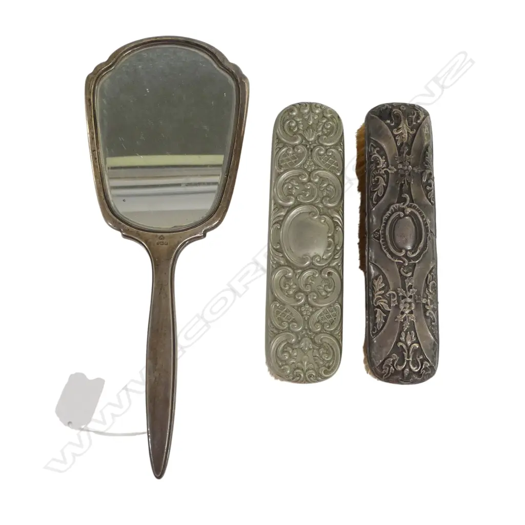 STG SILVER MIRROR & BRUSH + PLATED BRUSH  Image 1++