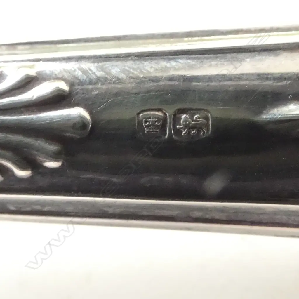 4 STG SILVER HANDLED KNIVES; 3 CAKE L.290mm, 1 GRAPEFRUIT Image 1++