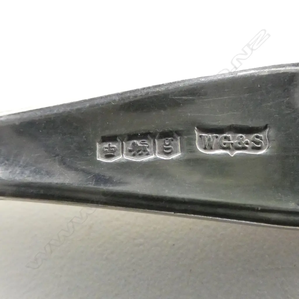 6 STG SILVER CAKE FORKS, WILLIAM GALLIMORE & SONS, SHEFFIELD 1924 L.125mm, 87gms, CASED Image 1++