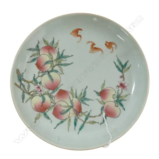 CHINESE PEACH PLATE Dia.240mm
