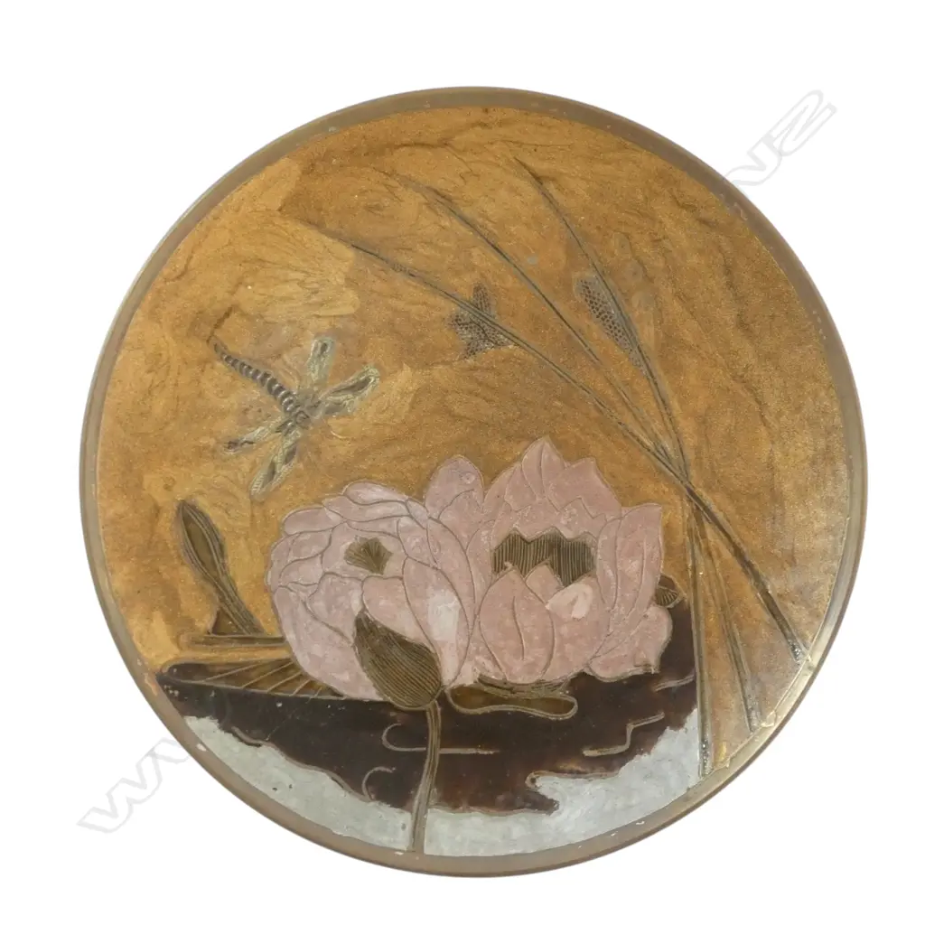 ORIENTAL BRASS WALL PLATE Dia.300mm Image 1++