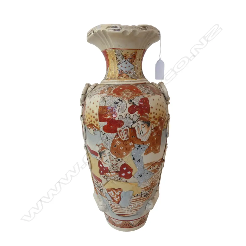 VINTAGE SATSUMA VASE H.390mm Image 1++