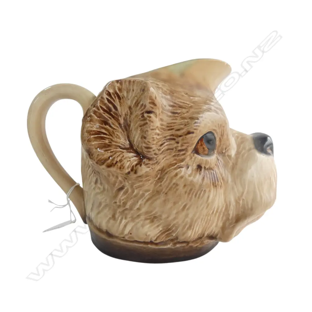 VINTAGE SARREGUEMINES CHARACTER JUG old repairs H.175mm Image 1++