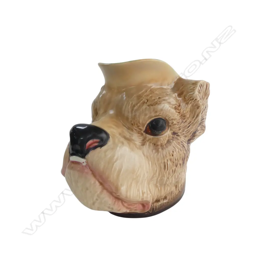 VINTAGE SARREGUEMINES CHARACTER JUG old repairs H.175mm Image 1++