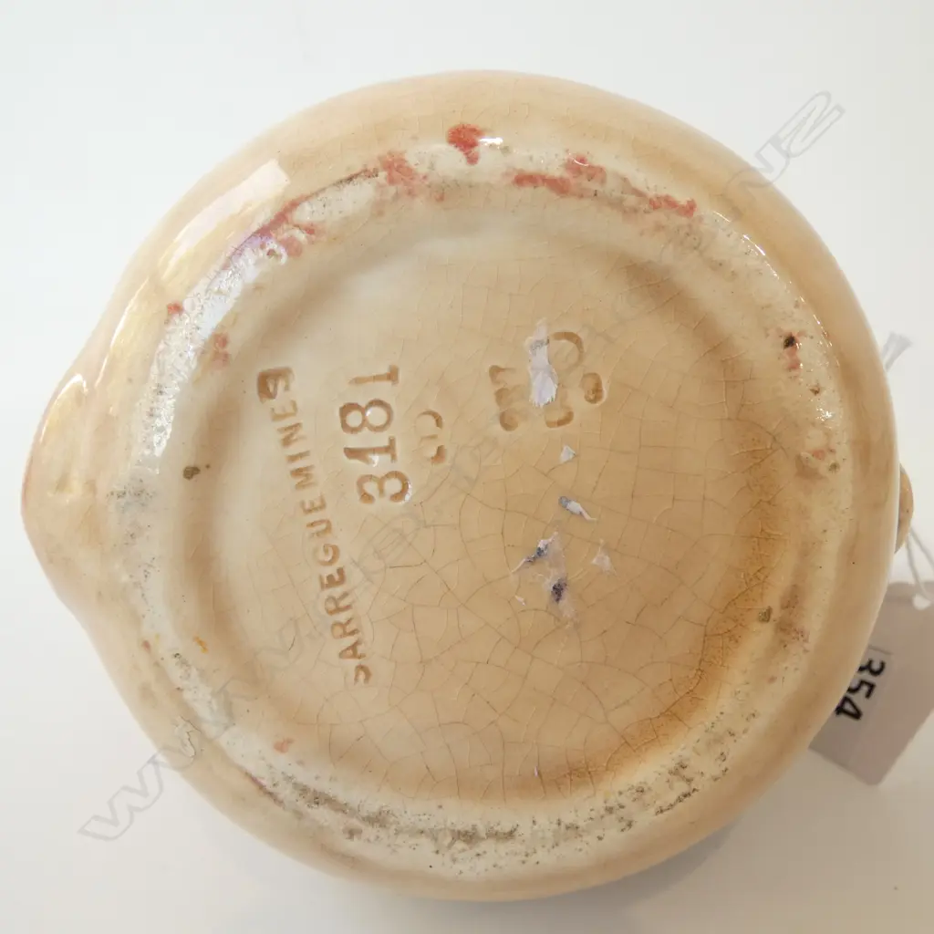 2 VINTAGE SARREGUEMINES CHARACTER JUGS H.150mm Image 1++