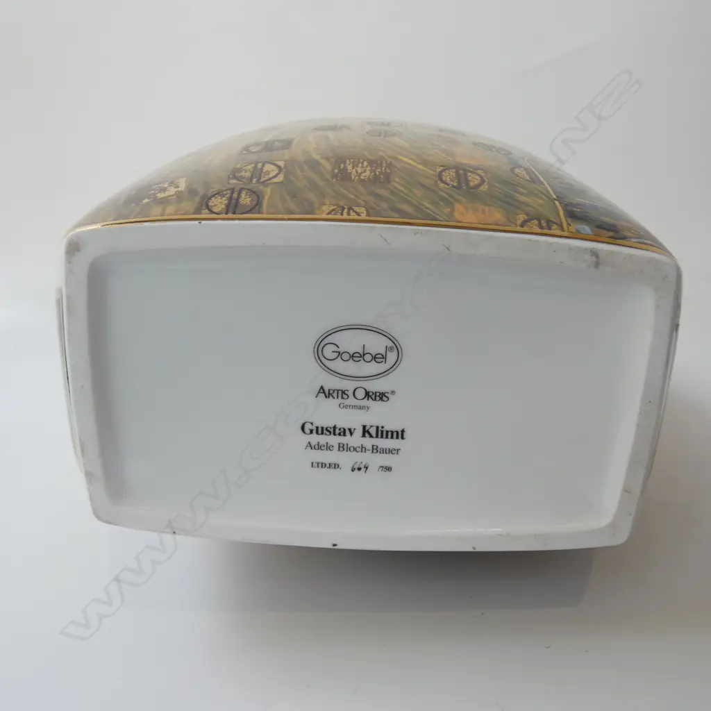 GOEBEL ARTIS ORBIS GUSTAV KLIMT VASE H.455mm + CERTIFICATE Image 1++