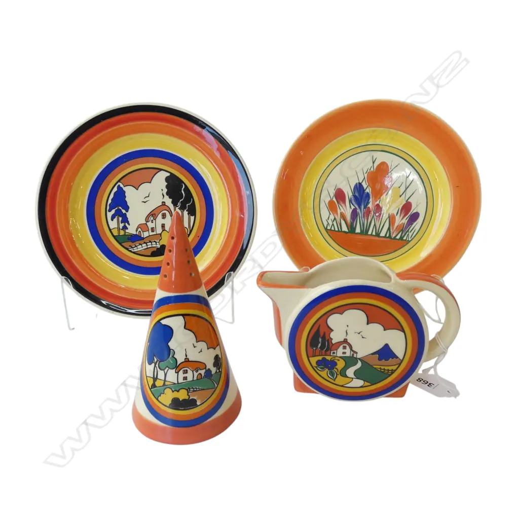 4 PIECES WOODLANDS DECO STYLE CHINA Image 1++