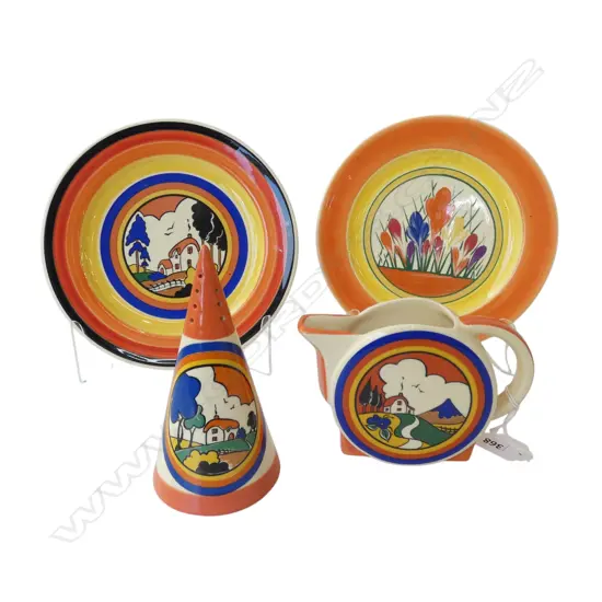 4 PIECES WOODLANDS DECO STYLE CHINA