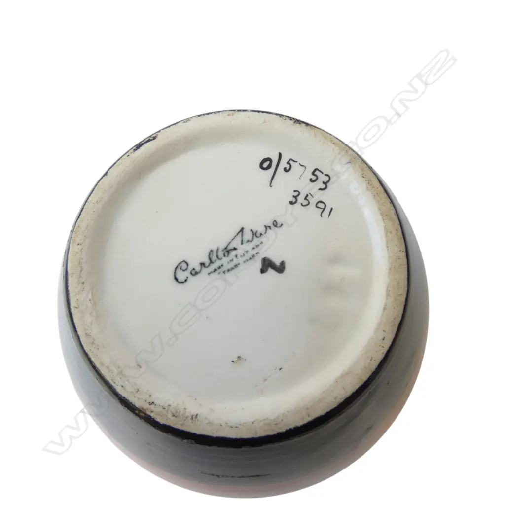 CARLTONWARE ART DECO VASE, & EMPIRE WARE BOWL & LIDDED JAR, H.80-120MM, L.175MM Image 1++