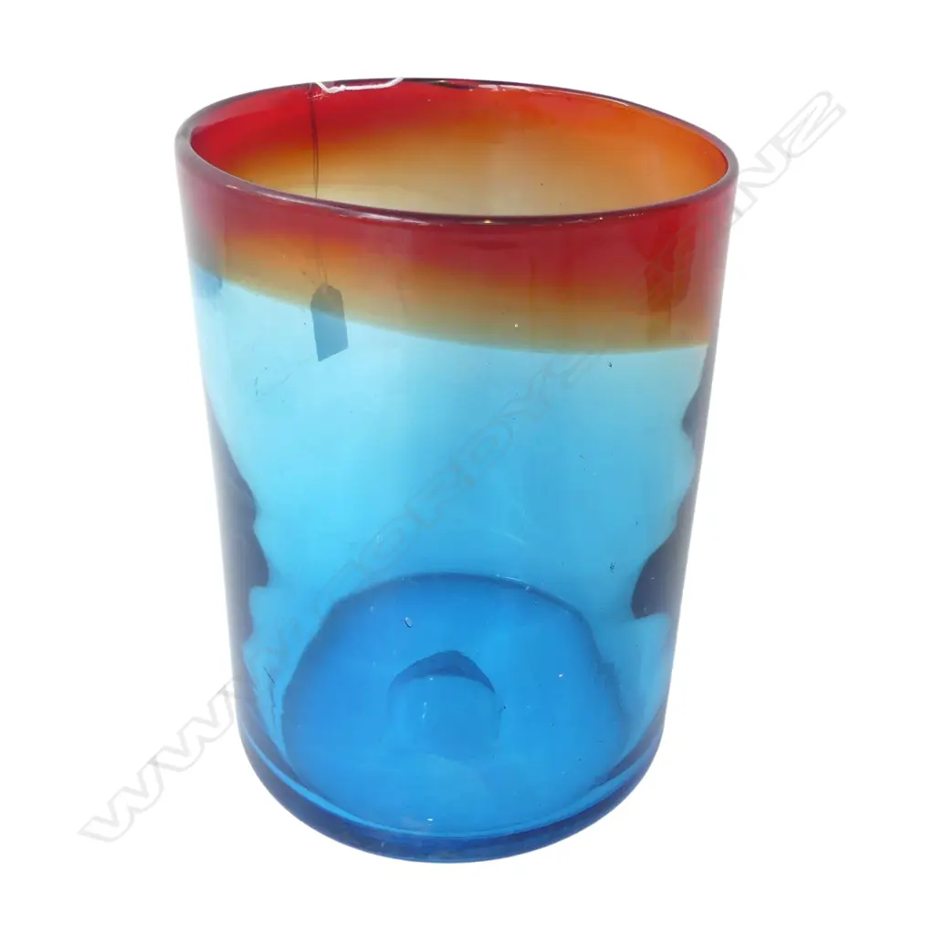 BLUE GLASS VASE H.240mm Image 1++