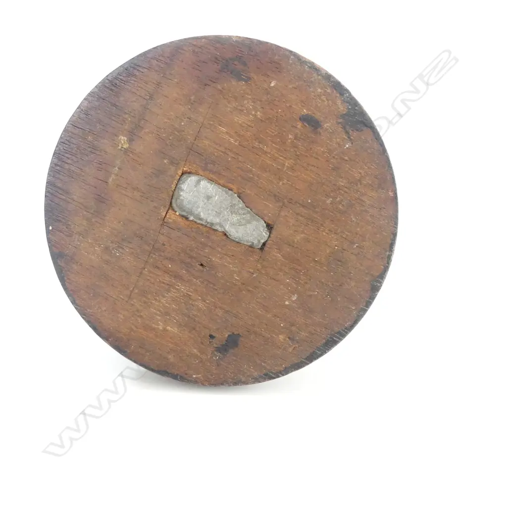 CAST MEDIEVAL SOLDIER FIGURINE on WOODEN STAND, H.150mm Image 1++