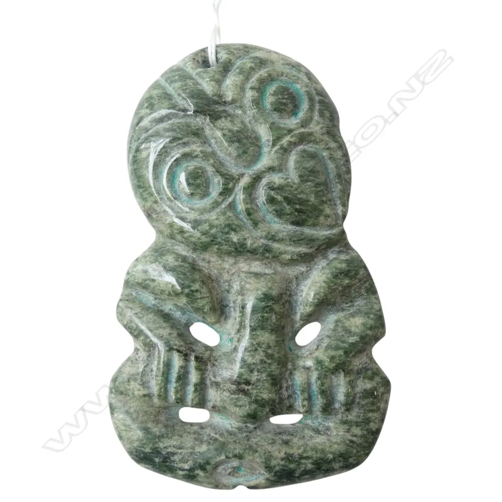 LARGE POUNAMU HEI TIKI L.125mm Image 1++
