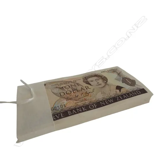 BUNDLE 100 X $1 NZ BANKNOTES consecutive numbers Don Brash ANS108101 to ANS108200