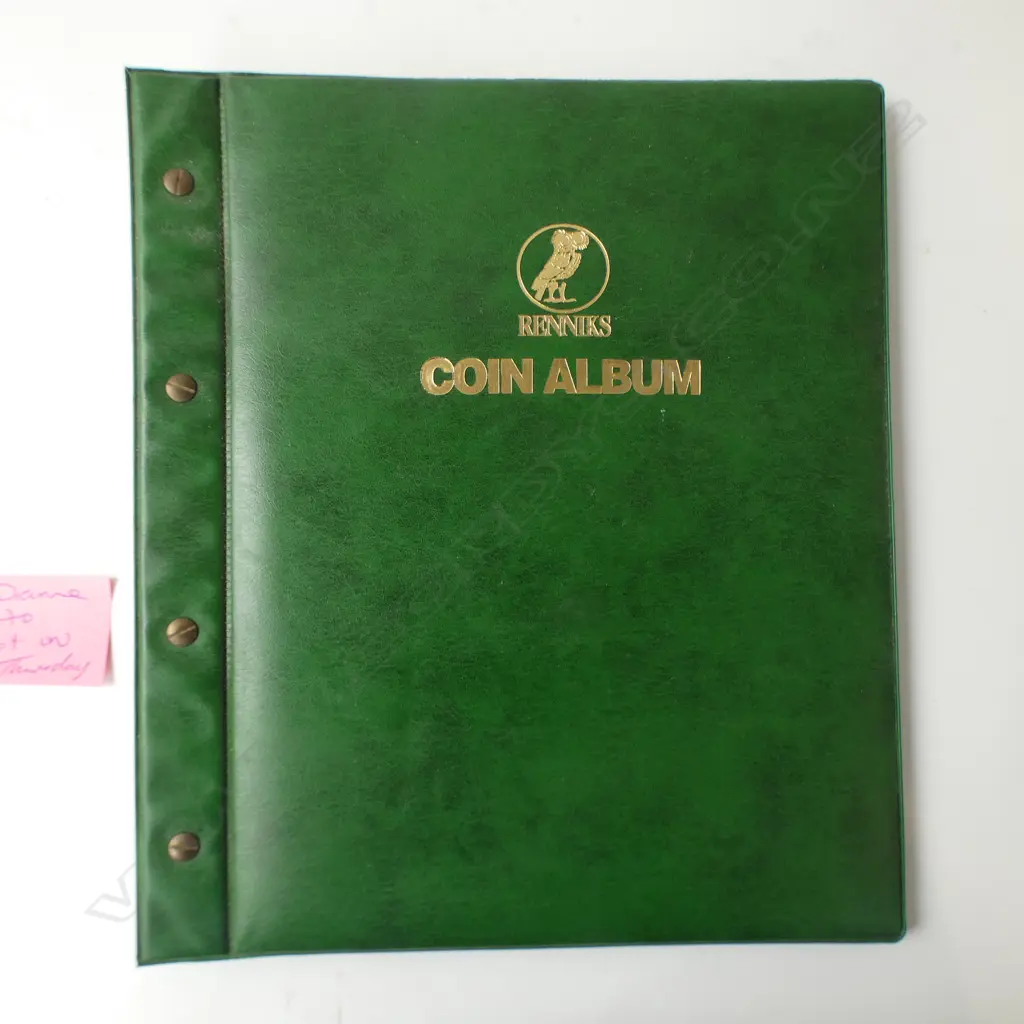 ALBUM OF WORLD COINAGE & BANK NOTES: includes NZ 3d + pennies + $10 Millennium + Bank of China 5 Yuan 1940 etc Image 1++