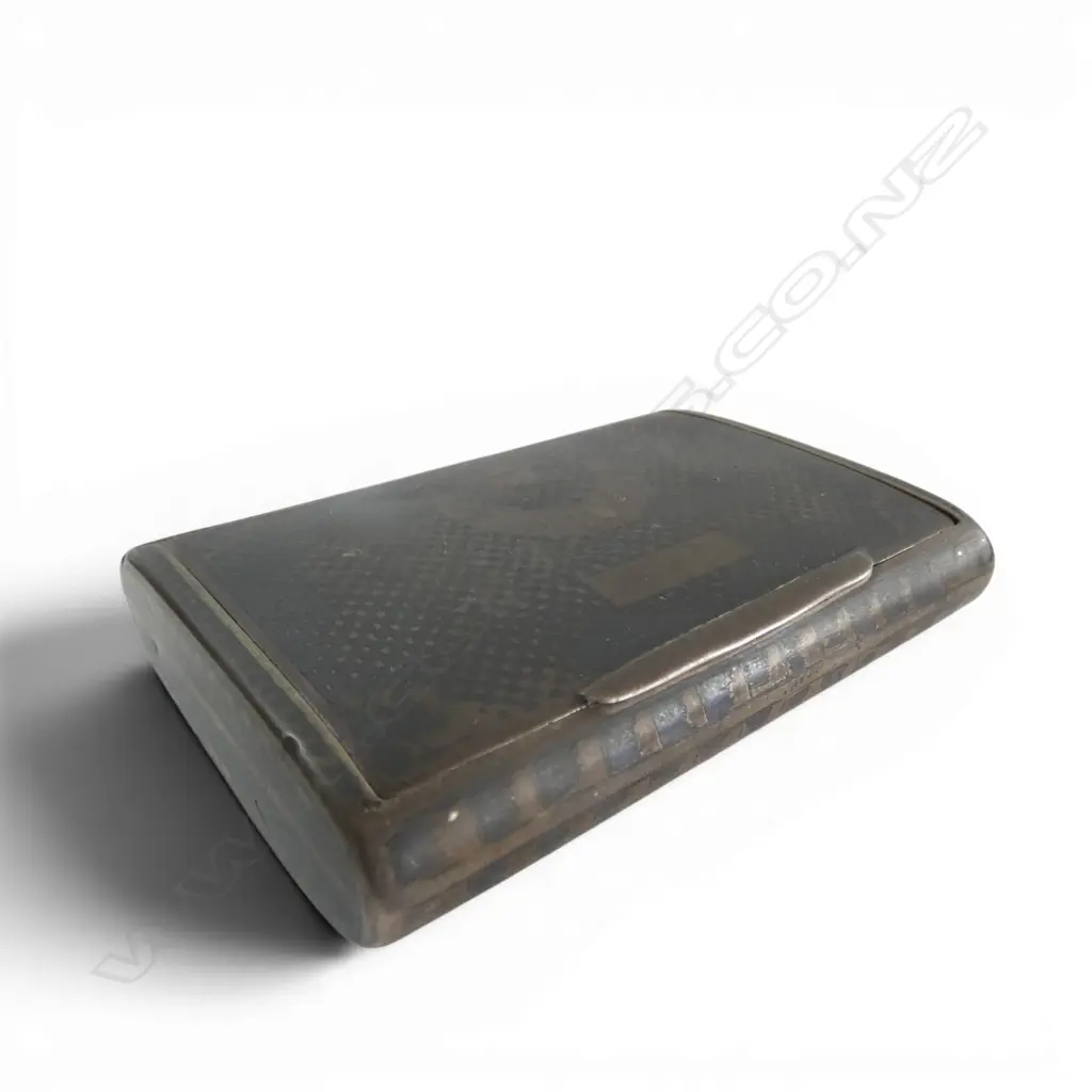 OTTOMAN SILVER & NIELLO SNUFF BOX 107gms Image 1++