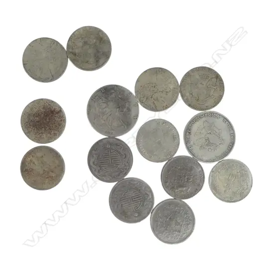 10 AMERICAN COINS + 4 CHINESE