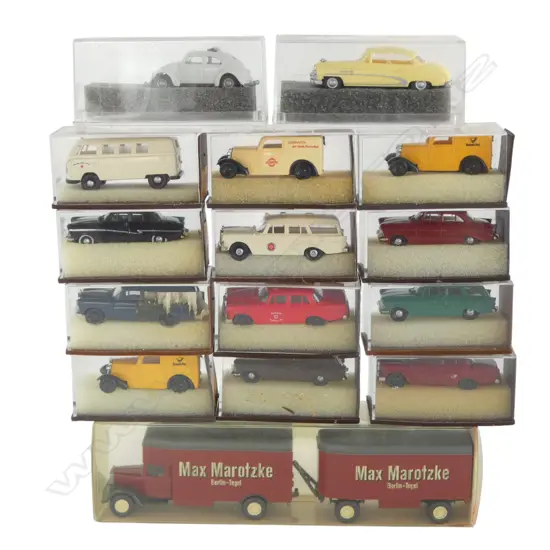 15 ASST. MODEL MOTOR VEHICLES Incl. BERKIN L.55mm