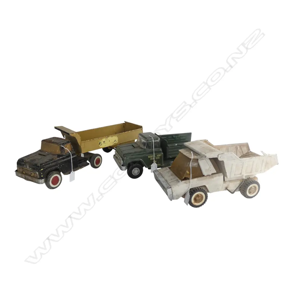 3 VINTAGE BUDDY L TRUCKS L.550mm Image 1++
