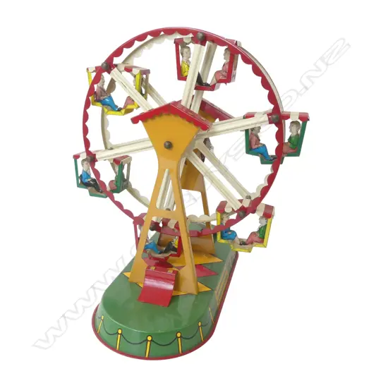 GERMAN REPRODUCTION WIND UP TIN TOY - FERRIS WHEEL H.220mm