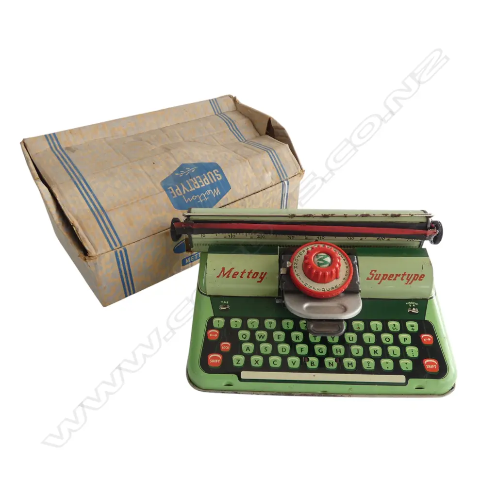 PART BOXED TIN PLATE METTOY SUPERTYPE WRITER Image 1++