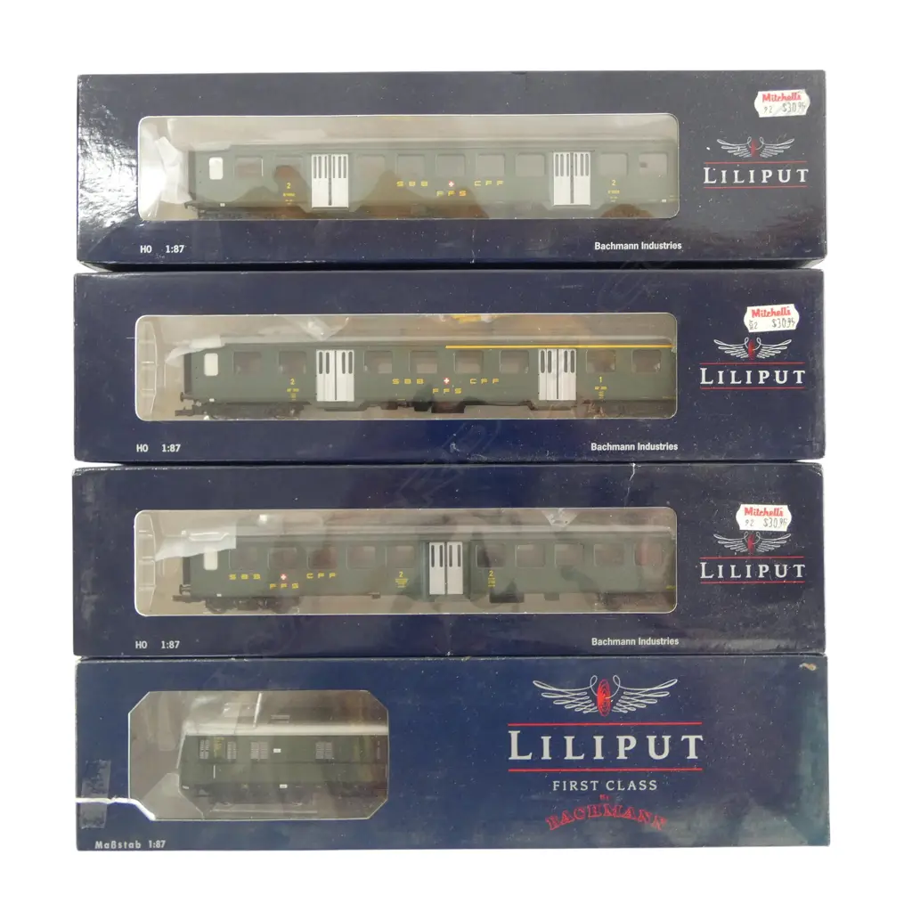 4 BOXED LILIPUT COACHES L387624/414/714 FIRST CLASS 383801 Image 1++
