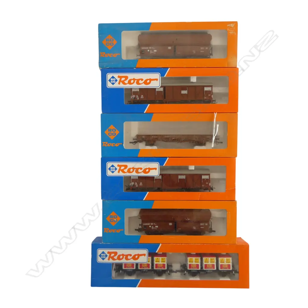 6 BOXED ROCO HO DB WAGONS 2x 4386A 2x 46742 46997 46307 Image 1++
