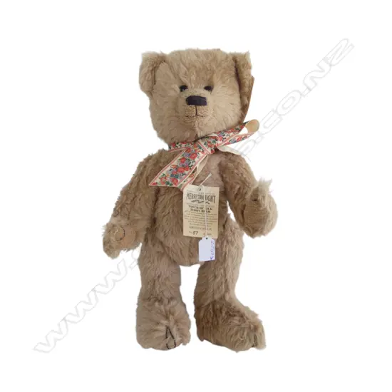 LTD ED MERRYTHOUGHT MOHAIR TEDDY BEAR 'TOUCH OF SILK' H.440mm