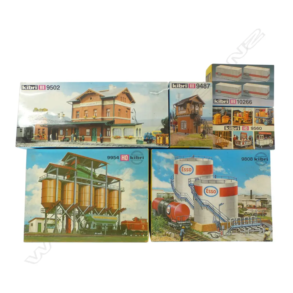 6 BOXED KIBRI HO MODEL KITS 10266 B-9560 B-9487 B-9502 B-9808 B-9954 Image 1++