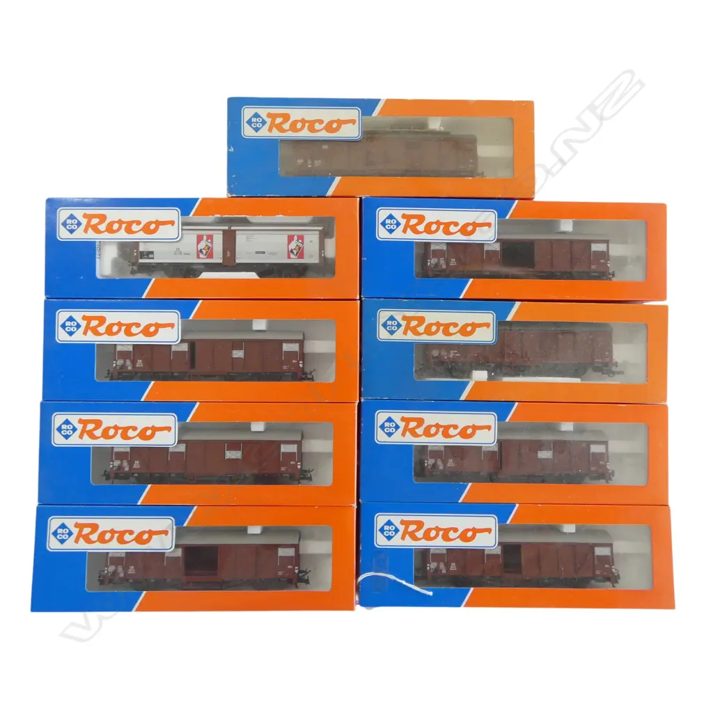 9 BOXED ROCO HO DB WAGONS 6x 46742 46408 46636 46407 Image 1++