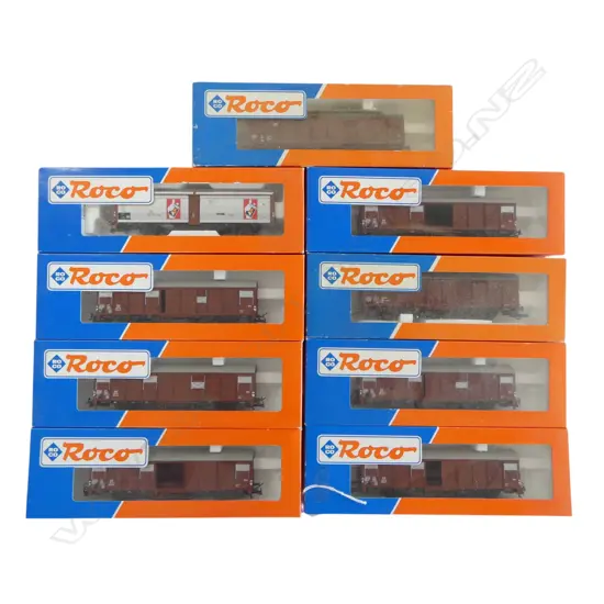 9 BOXED ROCO HO DB WAGONS 6x 46742 46408 46636 46407