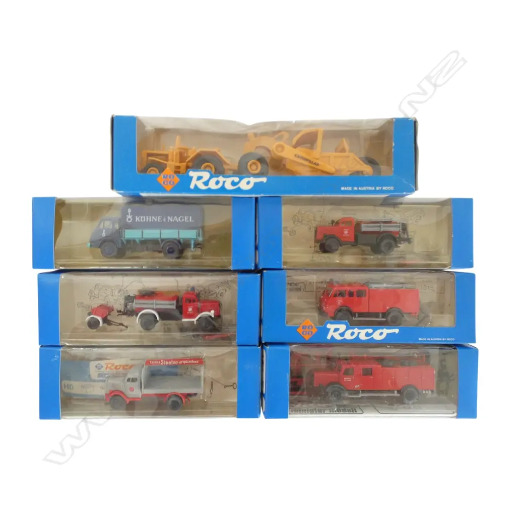 7 BOXED ROCO MINIATURE MODEL VEHICLES Image 1++