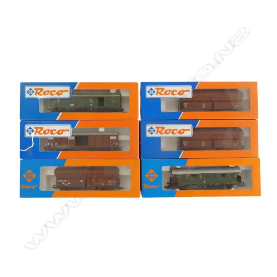 6 BOXED ROCO HO DB WAGONS ...