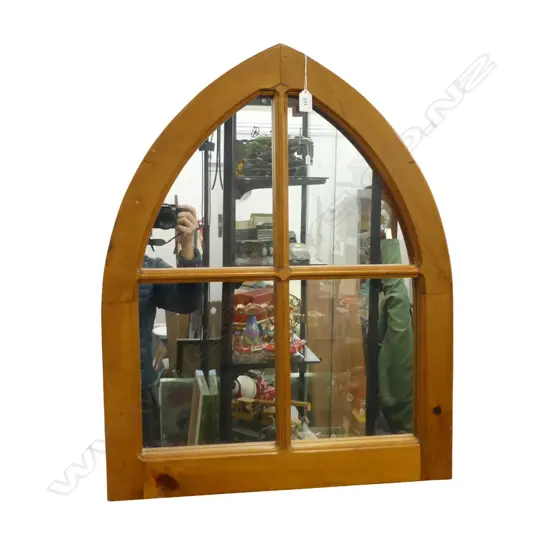 WOODEN FRAME MIRROR H.765mm