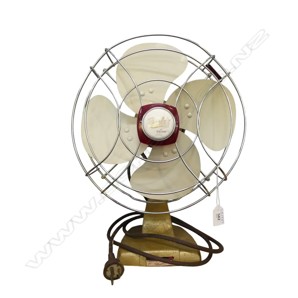 VINTAGE ELECTRIC FAN 'REVELAIR BY CELCO' H.460mm Image 1++