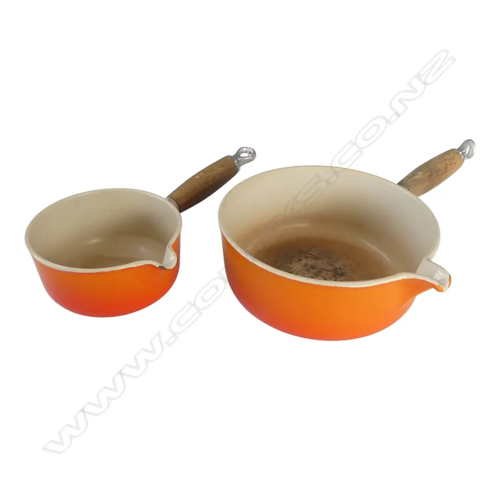 2 LE CREUSET POTS, #14 & #20 200mm dia Image 1++
