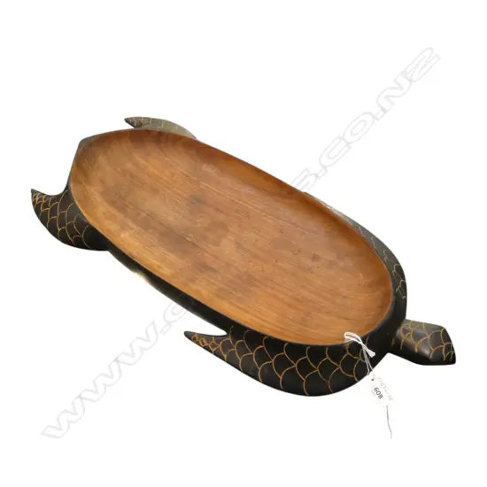 CARVED TURTLE SERVING PLATTER L620mm