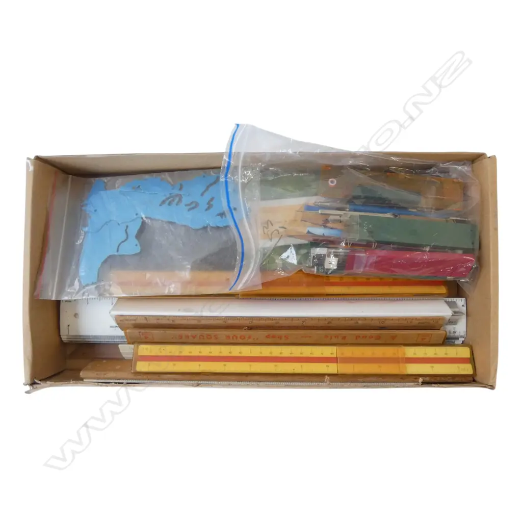 ASST. DRAUGHTING EQUIPMENT; SCALE RULERS, PENCILS, LEADS ETC Image 1++