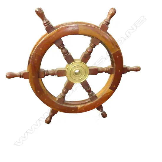 WOODEN SHIPS WHEEL 630mm dia