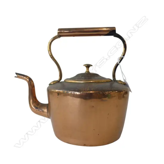 VICTORIAN COPPER KETTLE, H,275MM, L.290MM