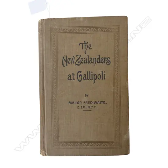 OFFICIAL HISTORY OF NZ IN THE GREAT WAR, THE NEW ZEALANDERS AT GALLOPOLI, FIRST EDITION 1919, FOLDING MAP