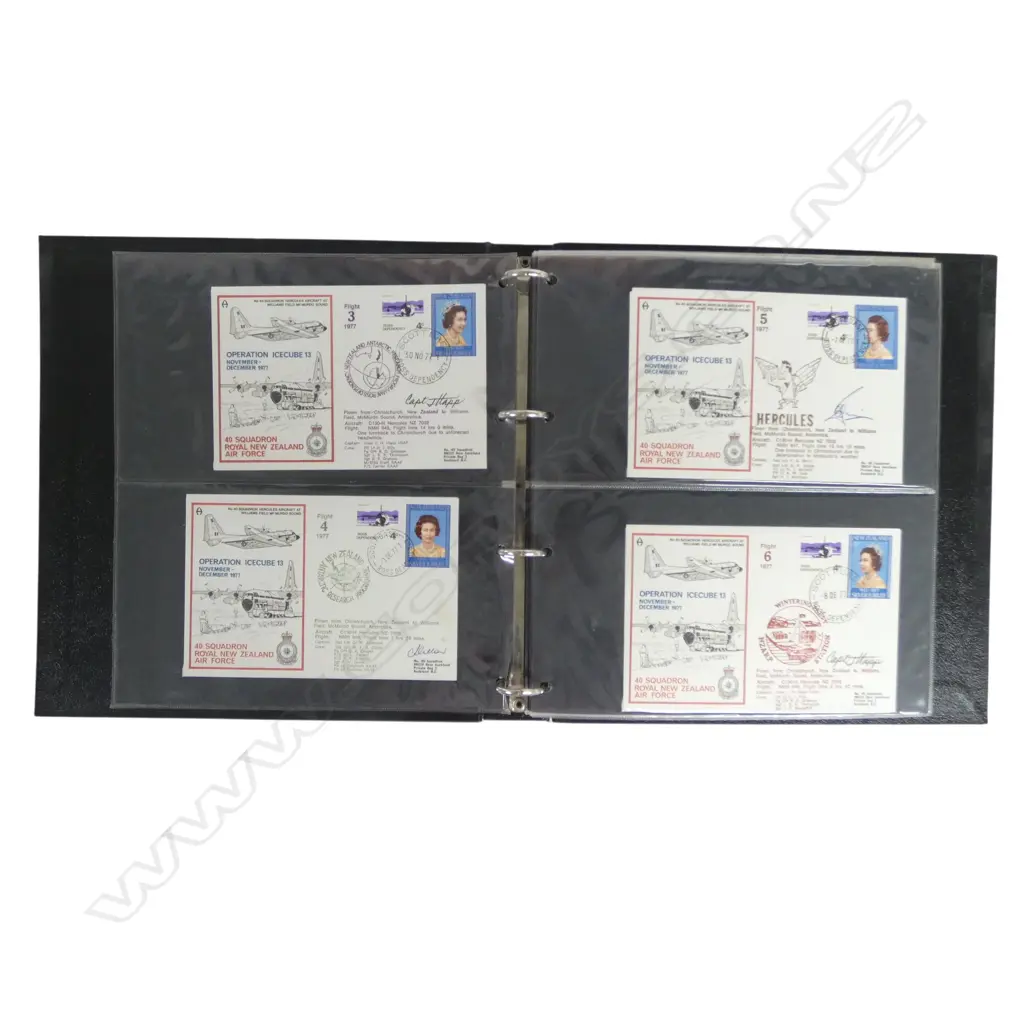 ALBUM OF SIGNED FIRST DAY COVERS - OPERATION ICECUBE 1977 Image 1++