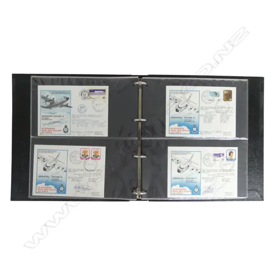 ALBUM OF SIGNED FIRST DAY COVERS - OPERATION ICECUBE 1977