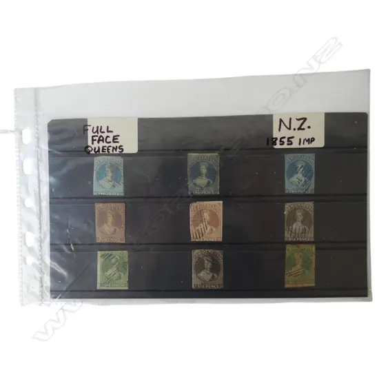 9 FULL FACE QUEEN STAMPS