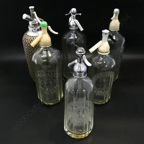 6x SODA SYPHON BOTTLES