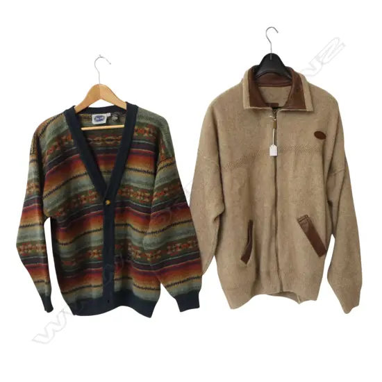 2 WOOL JUMPERS; McDONALD POSSUM-MERINO SIZE XX LG, OTHER